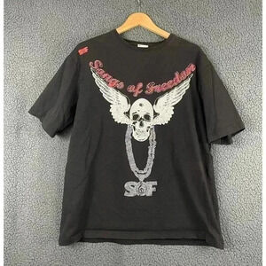 Songs of Freedom Short Sleeve T-Shirt 2XL Top Unisex 100% Cotton Rhinestones